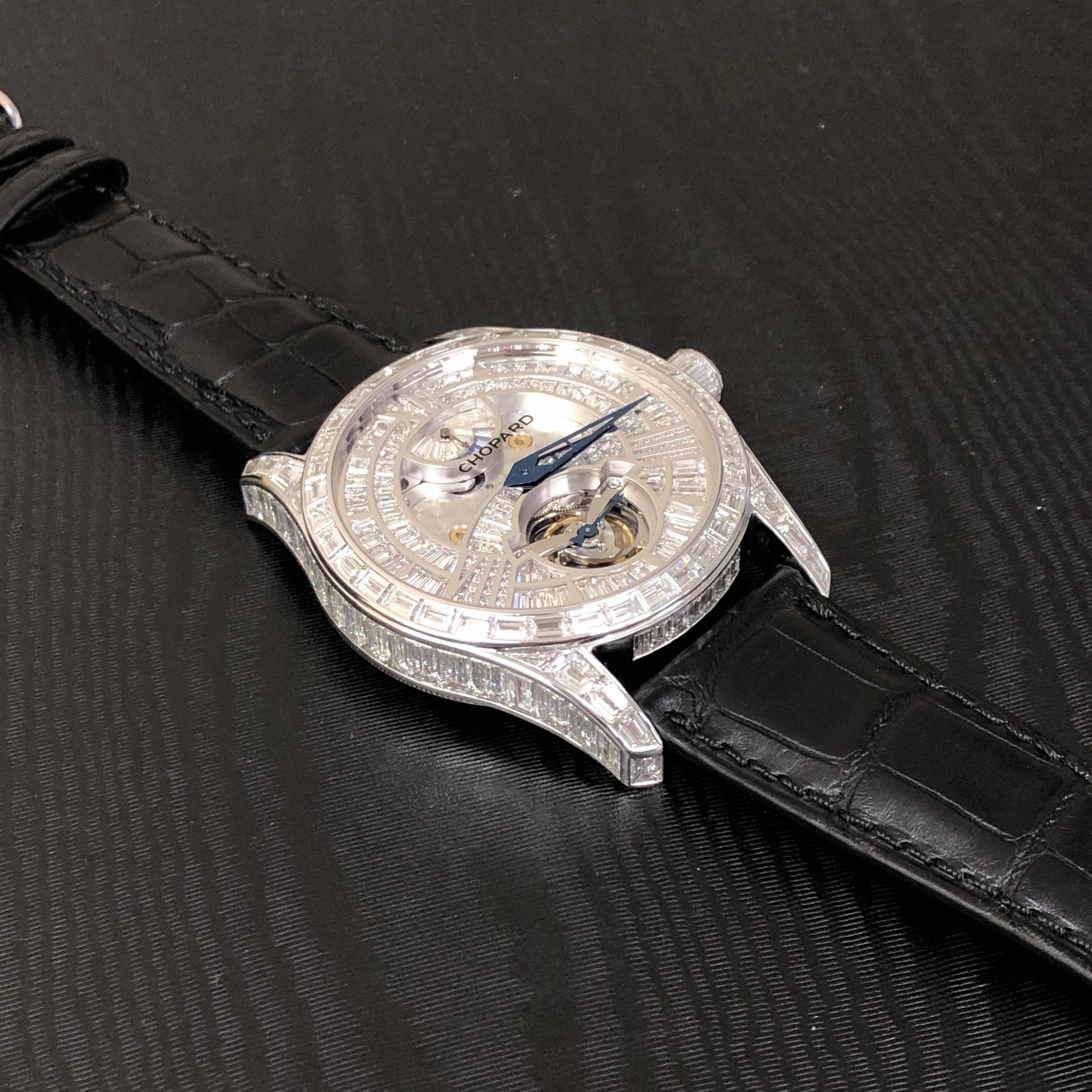 Chopard 171921-1001 L.U.C Manual Wind 18kt White Gold & Diamond