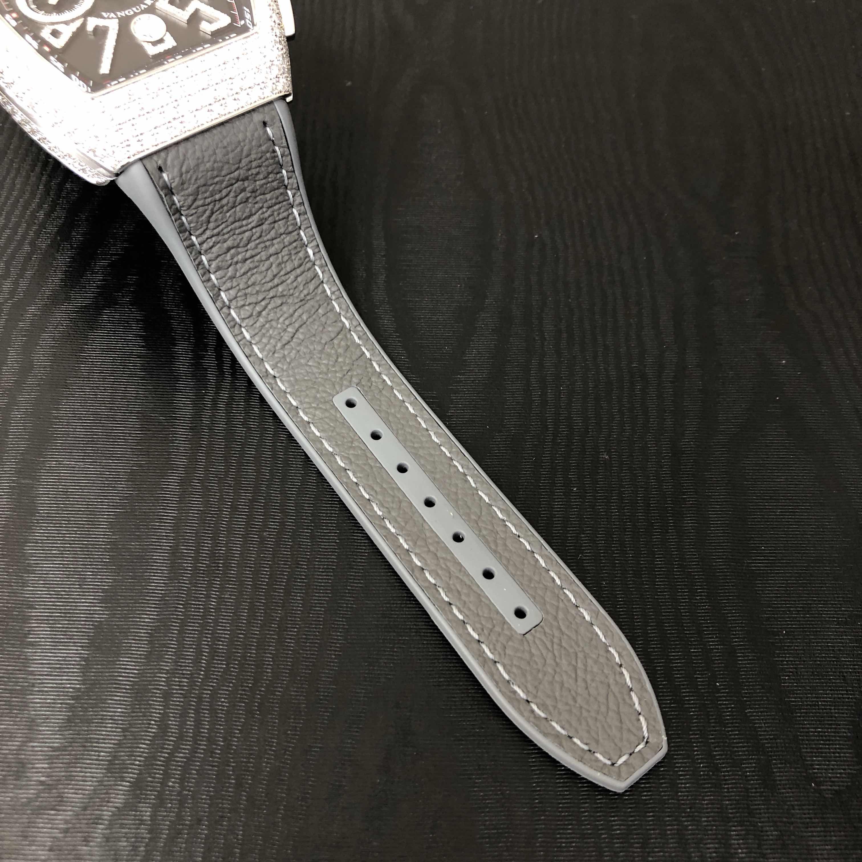 Franck Muller V 45 CC DT D NBR CD (AC.NR) VANGUARD Automatic Stainless Steel & Diamonds