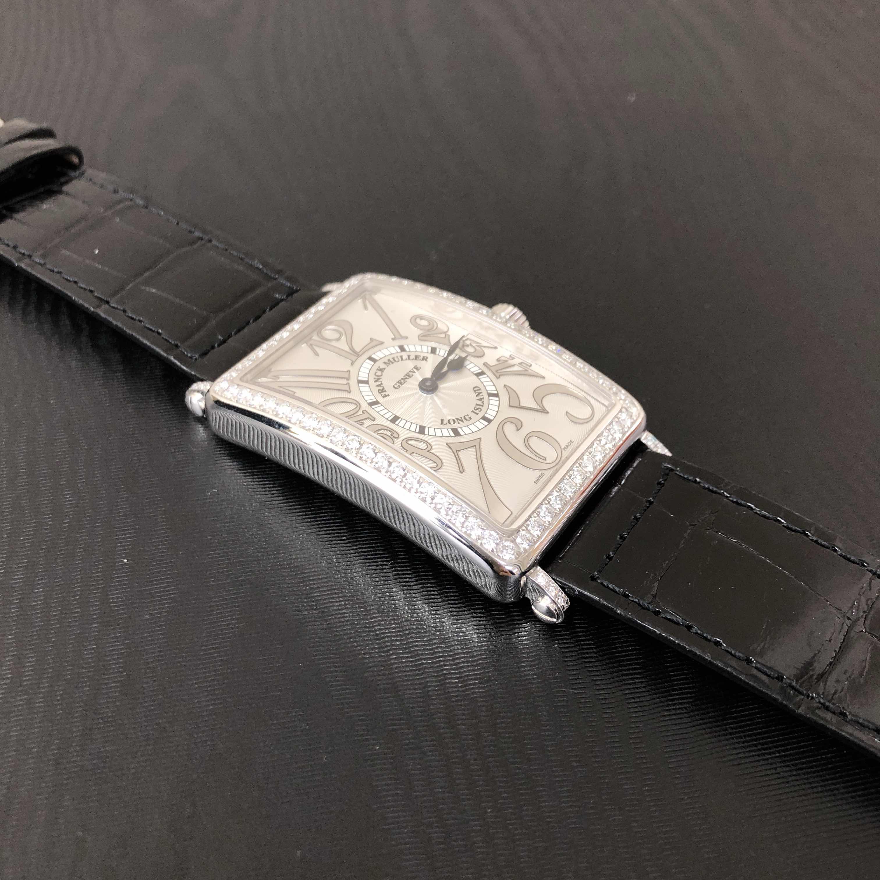 Franck Muller 1002 QZ REL D 1R (OG) LONG ISLAND Quartz 18kt White Gold & Diamond
