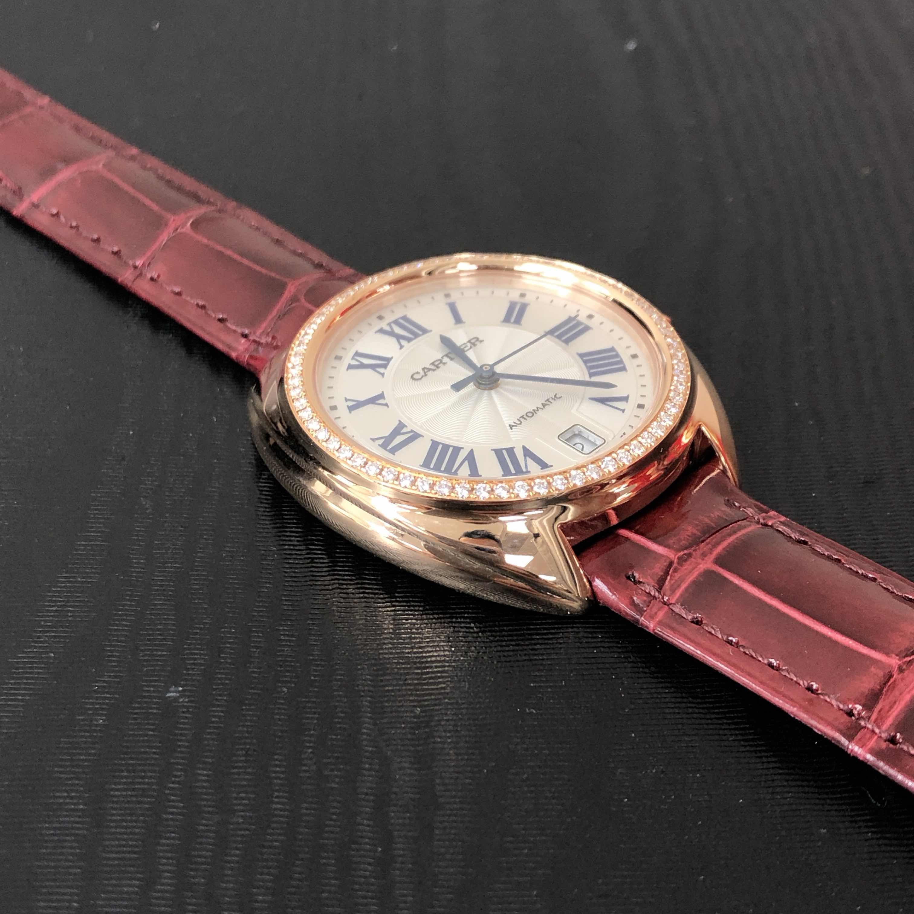 Cartier WJCL0048 CLe DE CARTIER Automatic 18kt Rose Gold & Diamonds