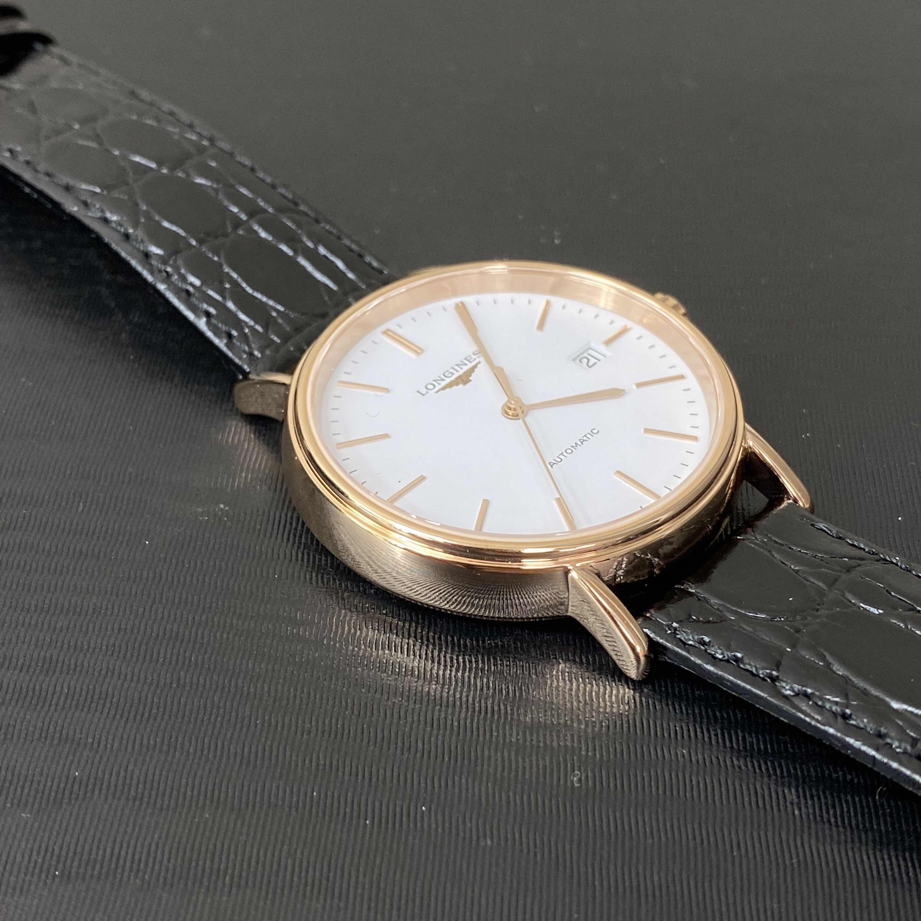 Longines L4.922.1.12.2 PRESENCE Automatic 18kt Rose Gold