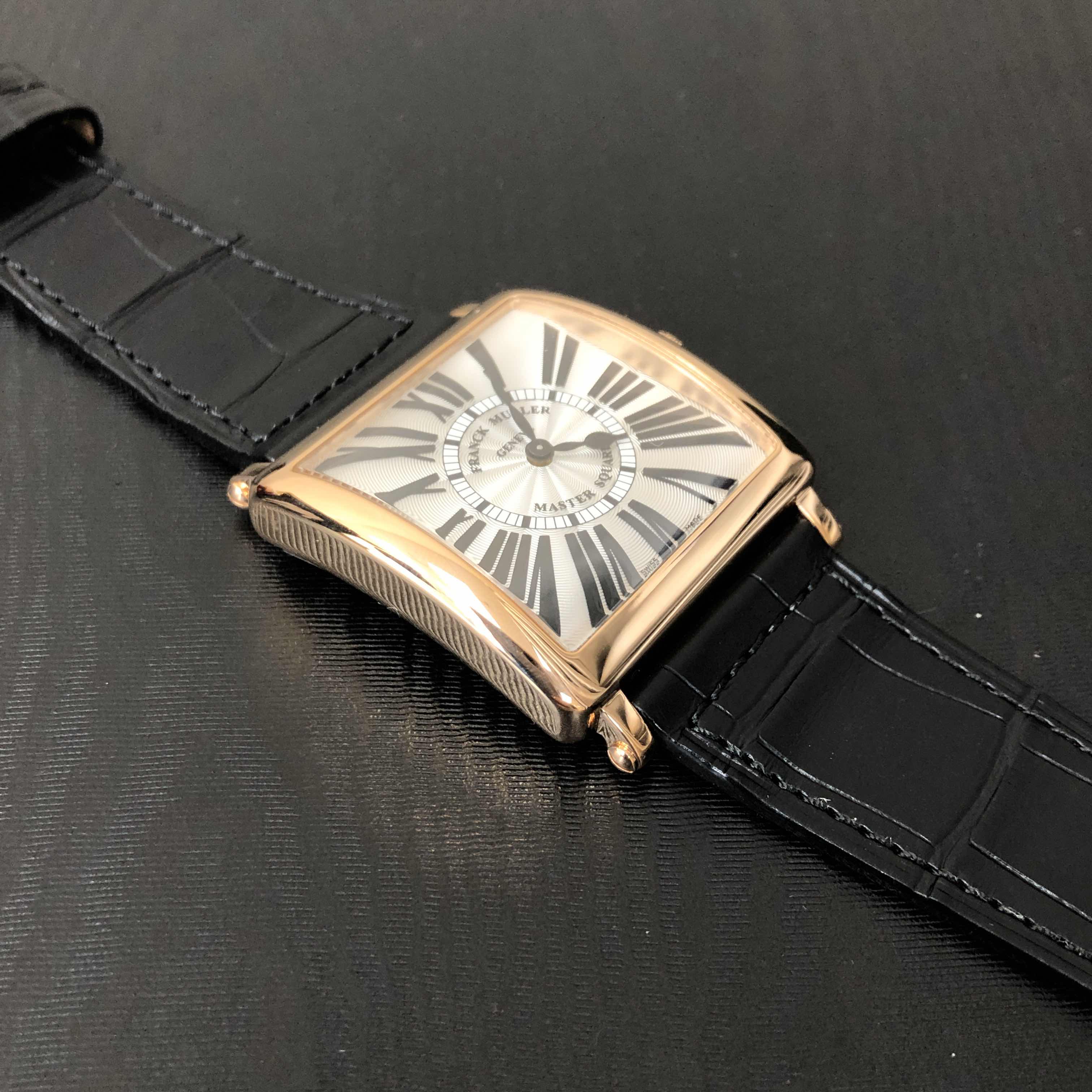 Franck Muller 6002 M B QZ REL R (5N) MASTER SQUARE Quartz 18kt Rose Gold