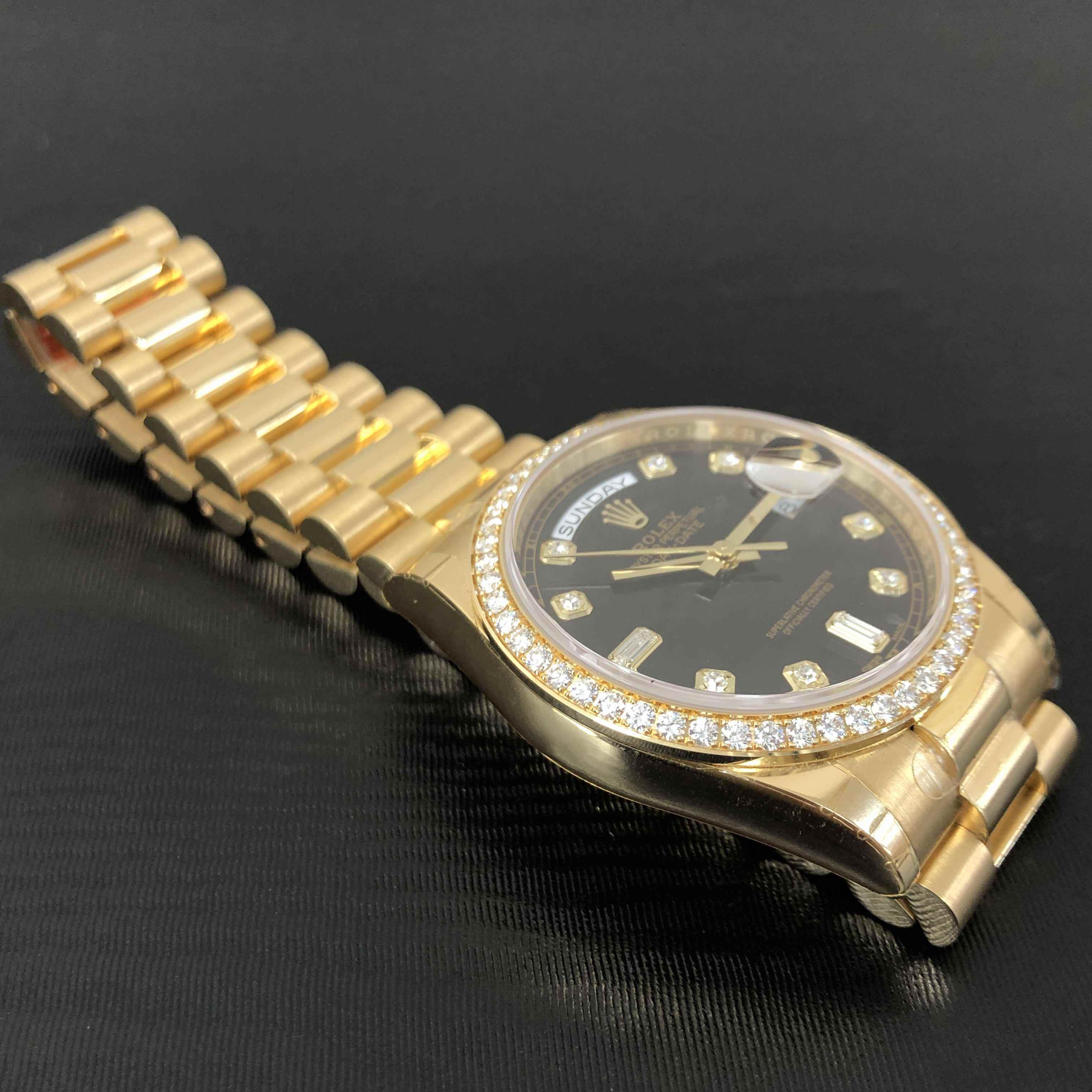 Rolex 118348ABK_P DAY-DATE Automatic 18kt Gold & Diamond