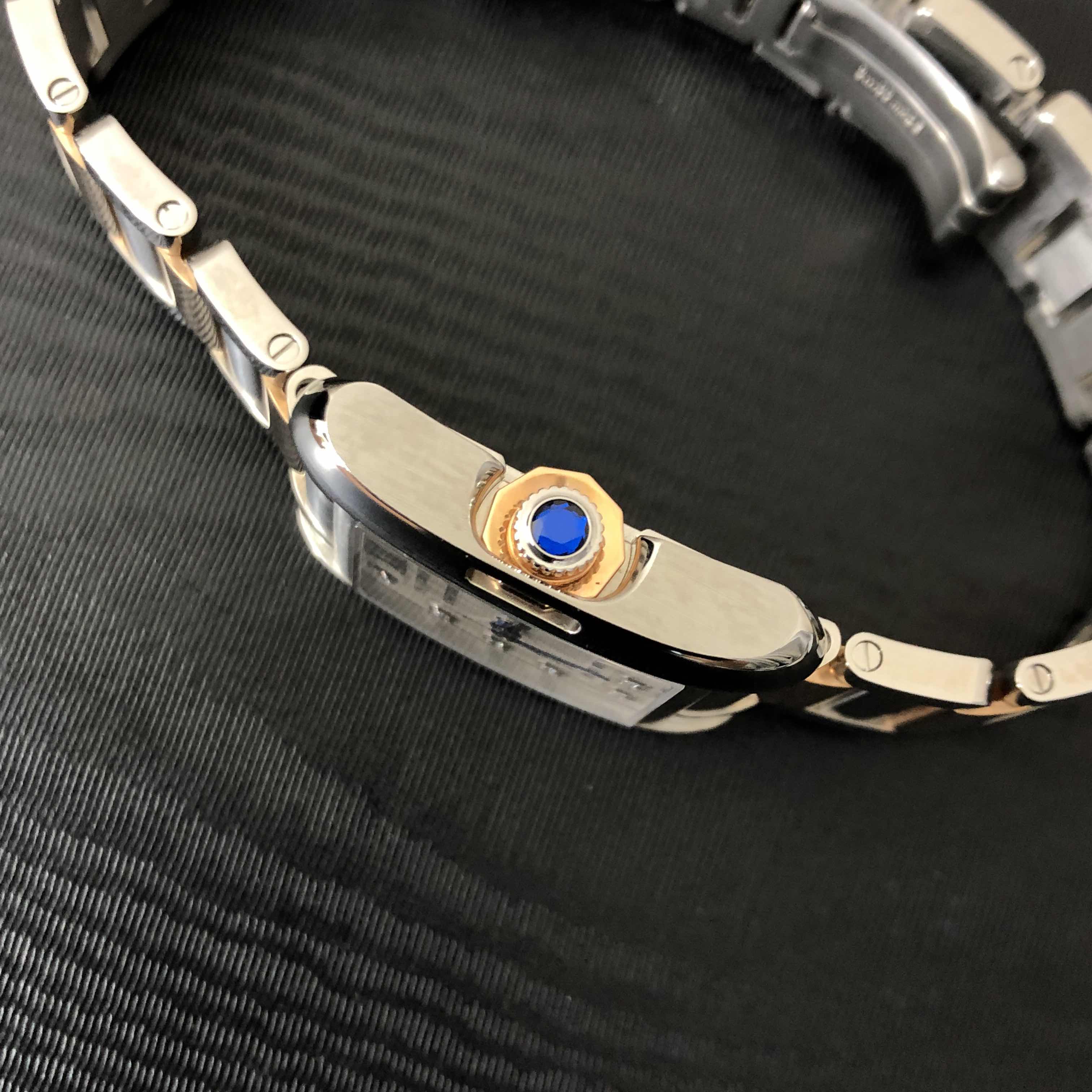 Cartier WT100024 TANK Quartz Stainless Steel