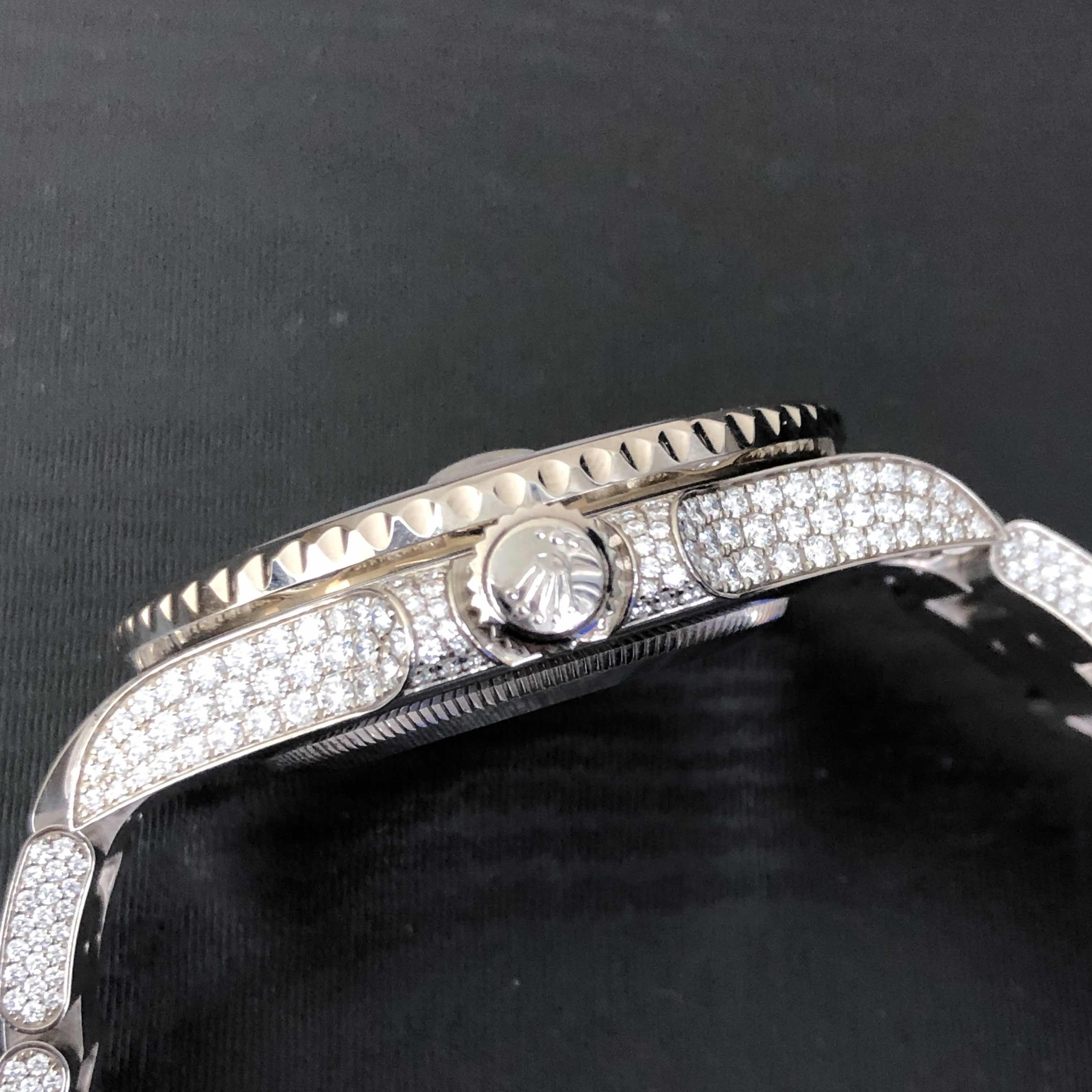 Rolex 116769TBR GMT-MASTER II Automatic 18kt White Gold & Diamond