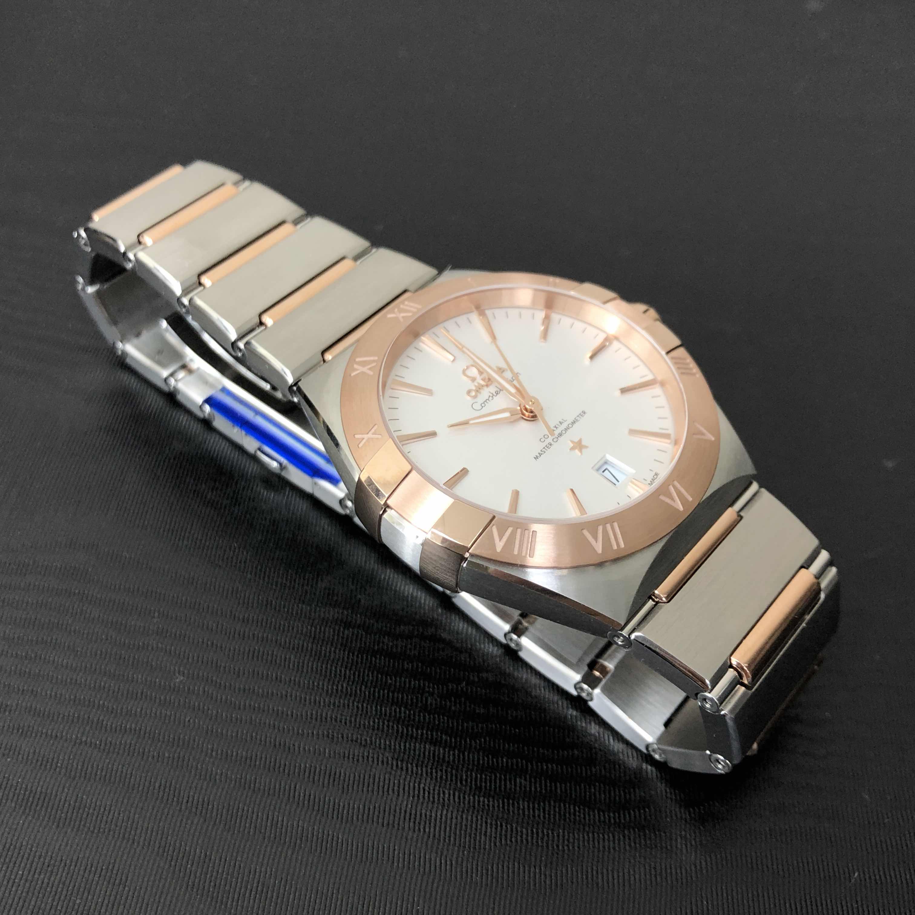 Omega 131.20.39.20.02.001 CONSTELLATION Automatic 18kt Rose Gold & Steel