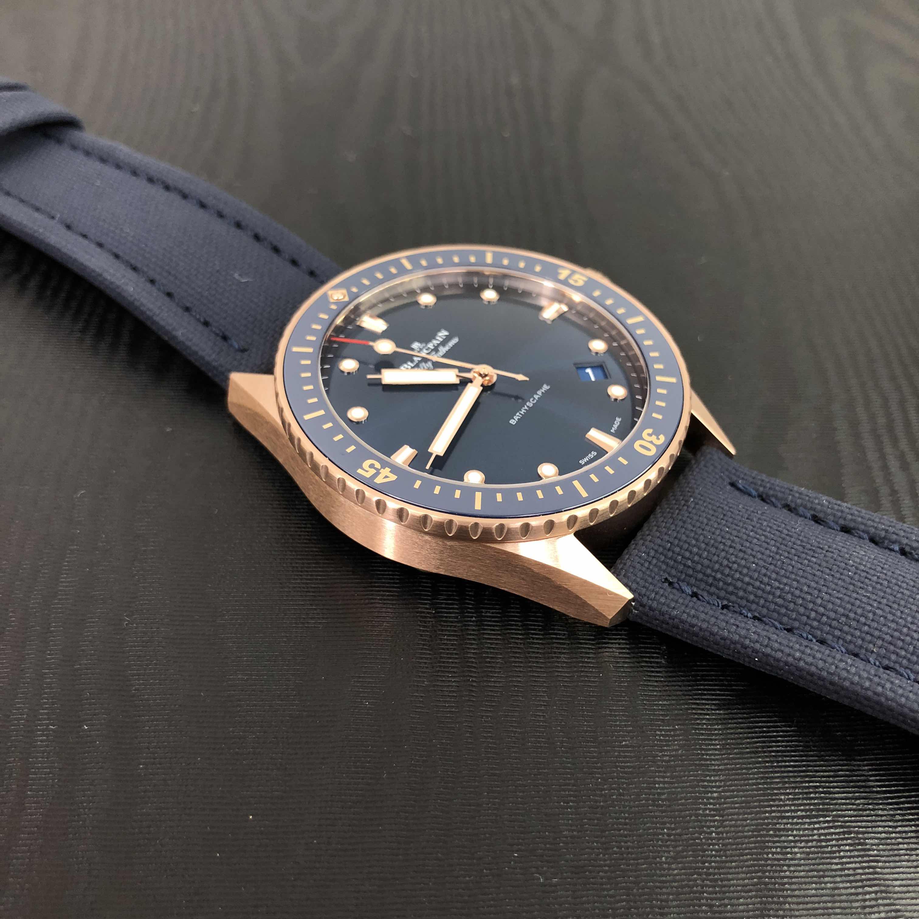 Blancpain 5000-36S40-O52A FIFTY FATHOMS Automatic 18kt Rose Gold