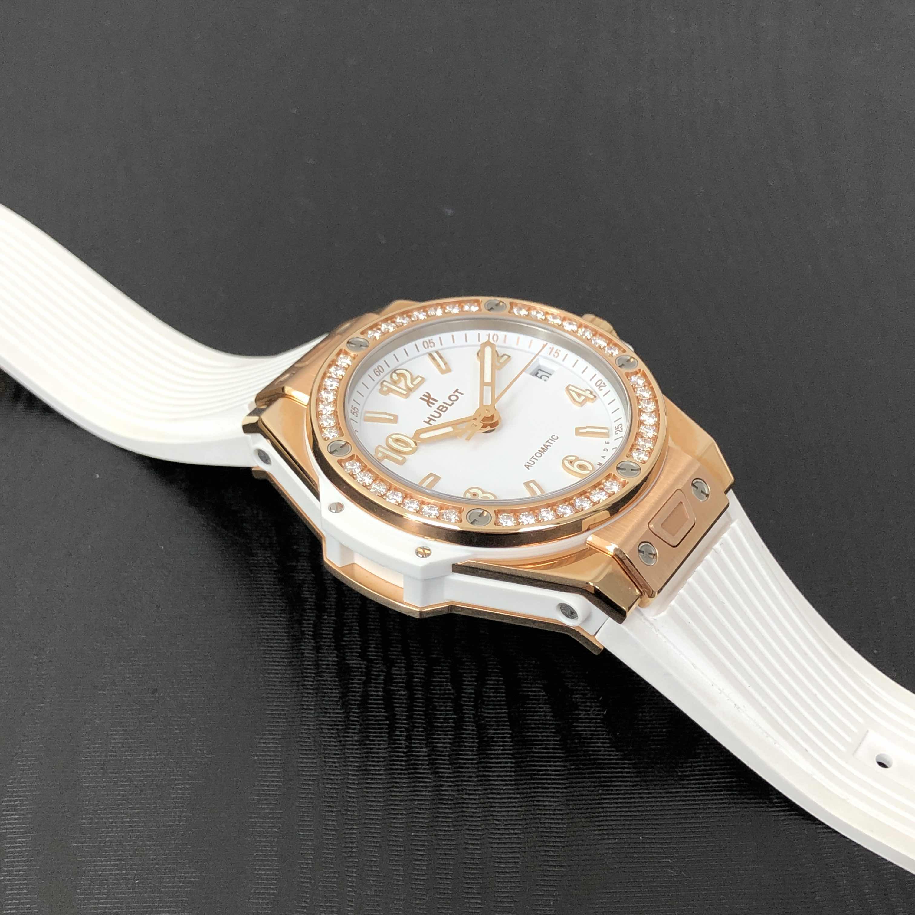Hublot 465.OE.2080.RW.1204 BIG BANG Automatic 18kt Rose Gold & Diamonds