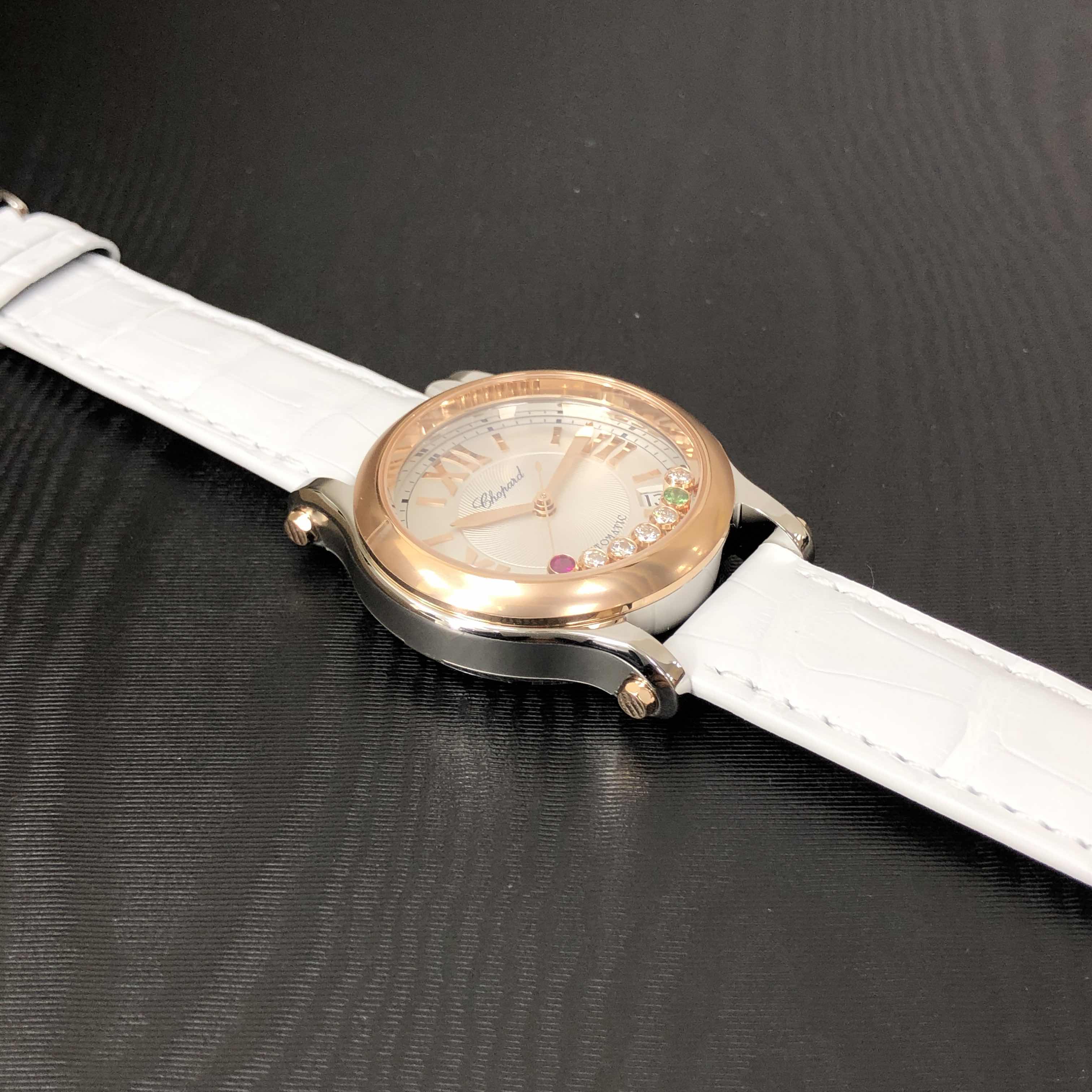 Chopard 278559-6020 HAPPY SPORT Automatic 18kt Rose Gold & Steel