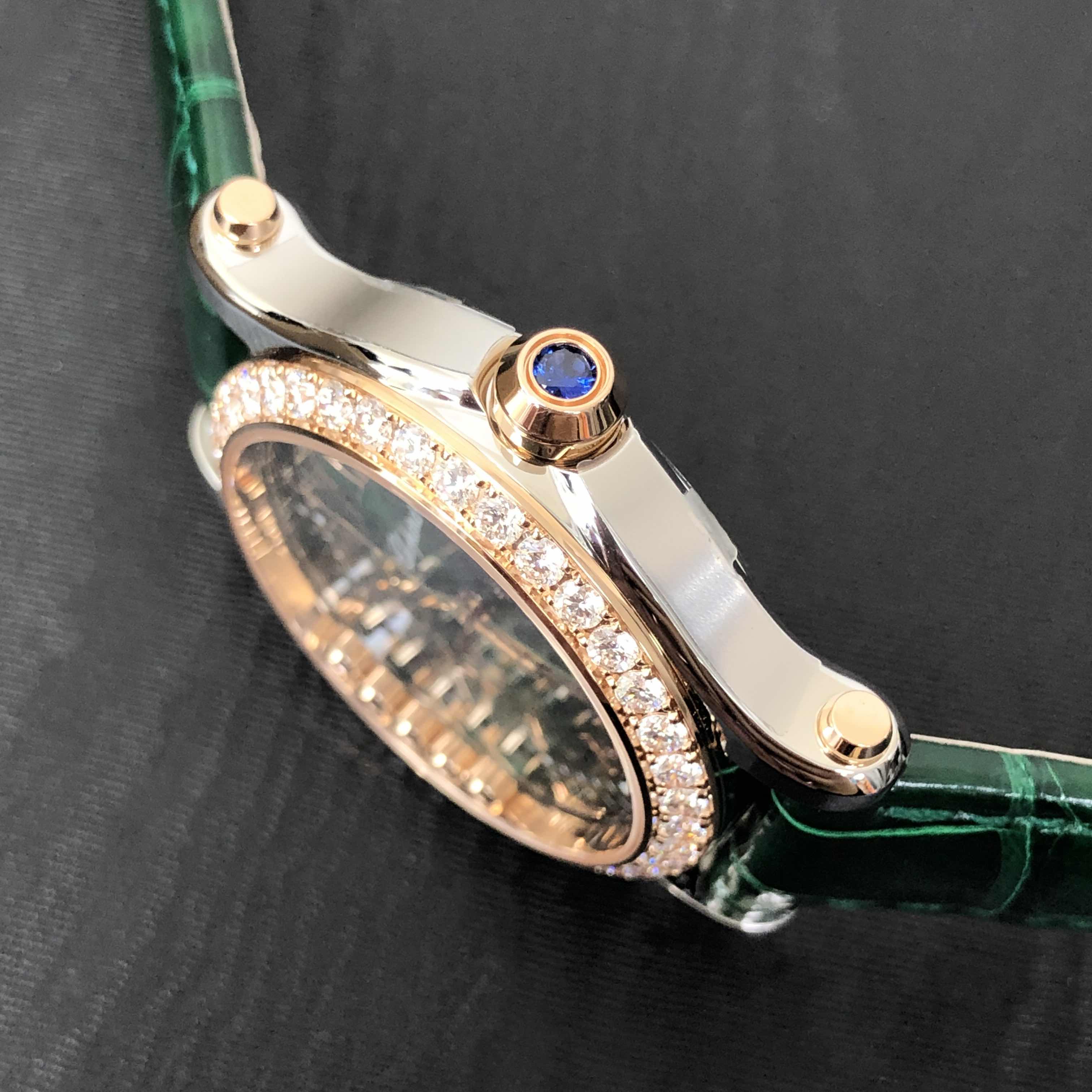 Chopard 278582-6007 HAPPY SPORT Quartz 18kt Rose Gold & Diamonds