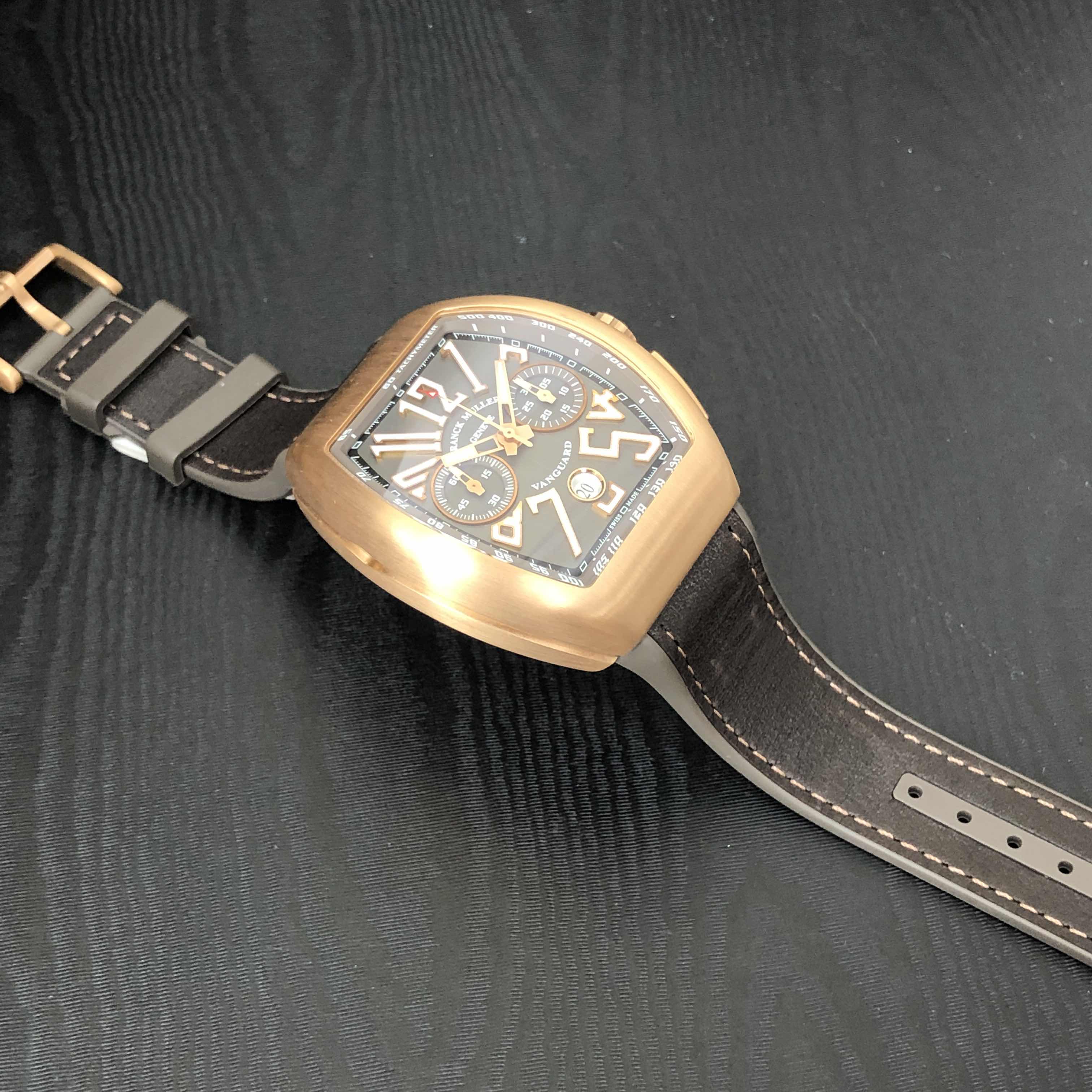 Franck Muller V 45 CC DT(5N.BR) TT VANGUARD Automatic 18kt Rose Gold