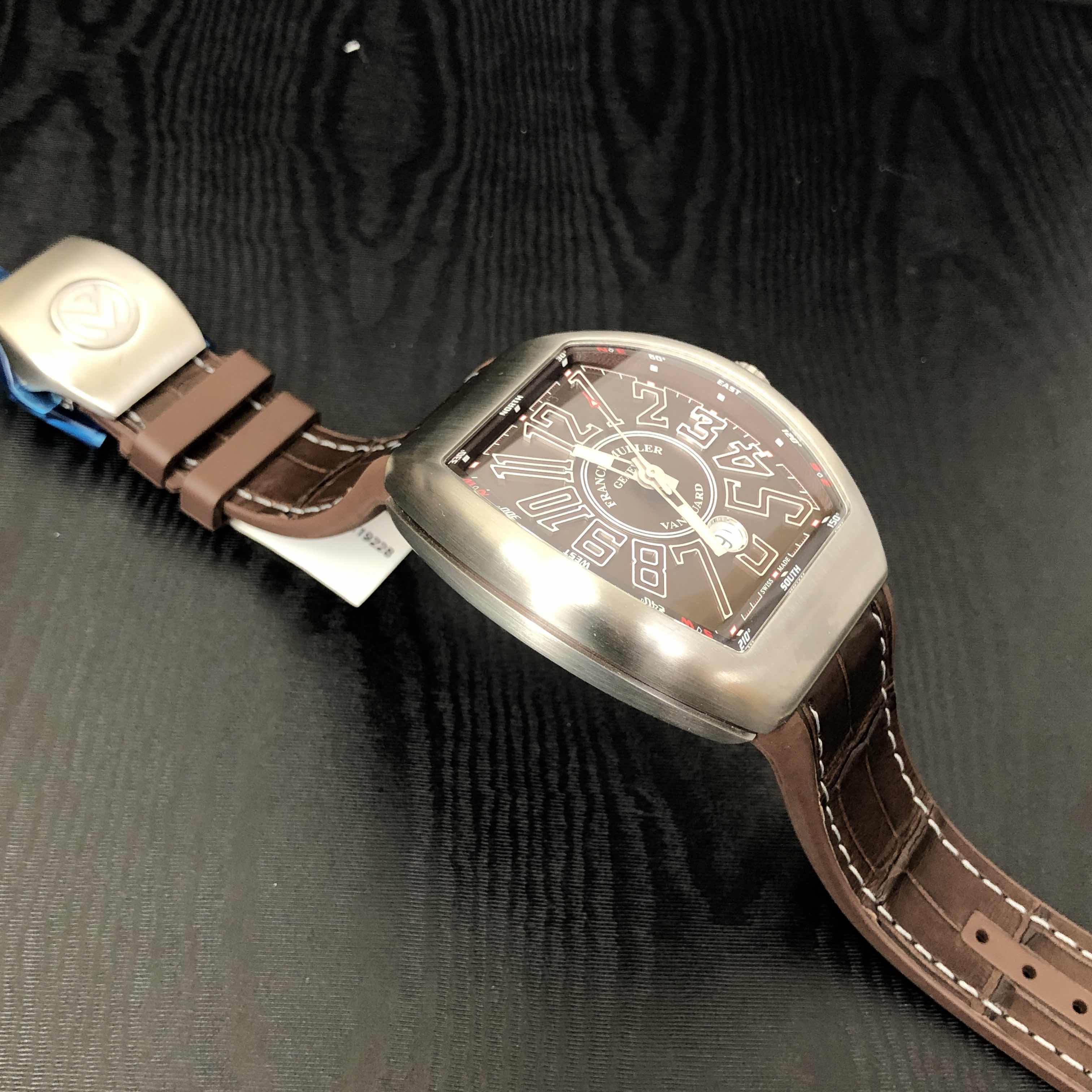 Franck Muller V 45 SC DT(AC.BR.BN) VANGUARD Automatic Stainless Steel