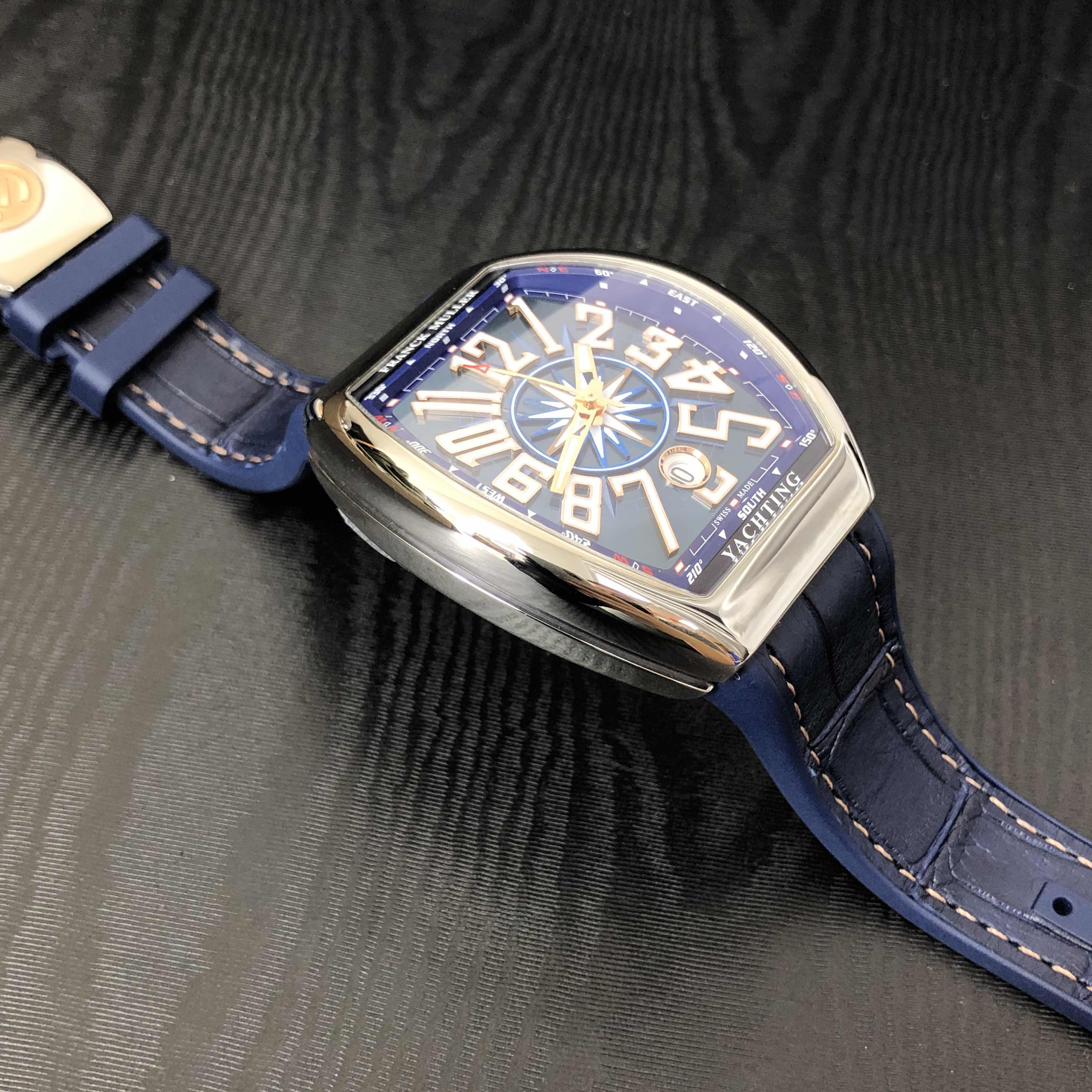 Franck Muller V 41 SC DT YACHTING STG (AC.BL) VANGUARD Automatic Stainless Steel