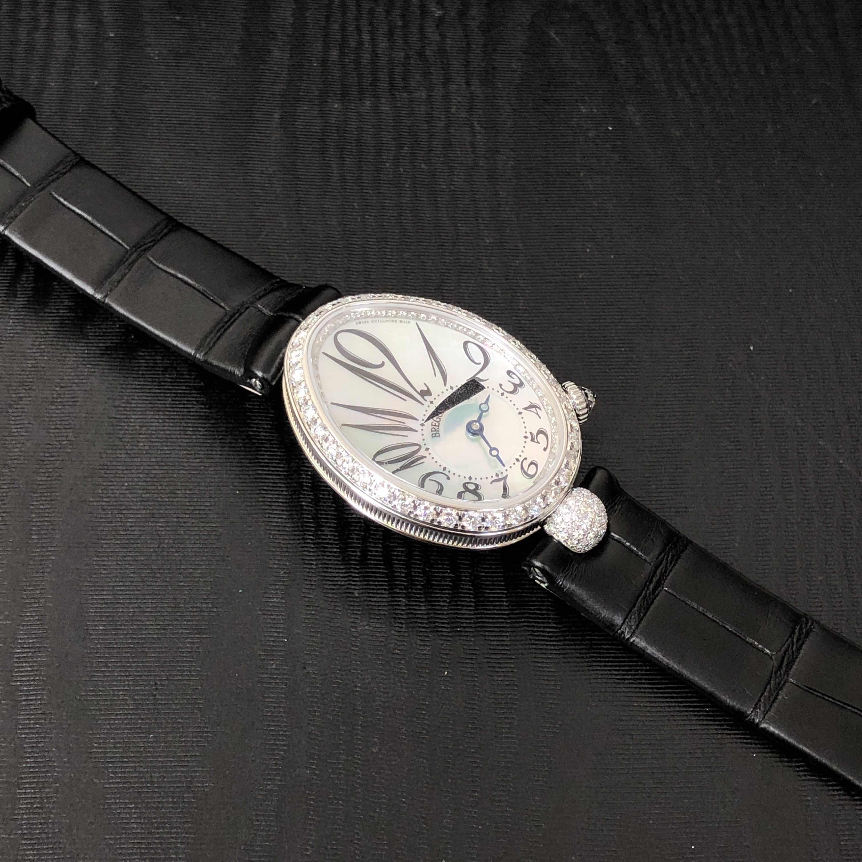 Breguet 8928BB/5W/944/DD0D/3L REINE DE NAPLES Automatic 18kt White Gold & Diamond
