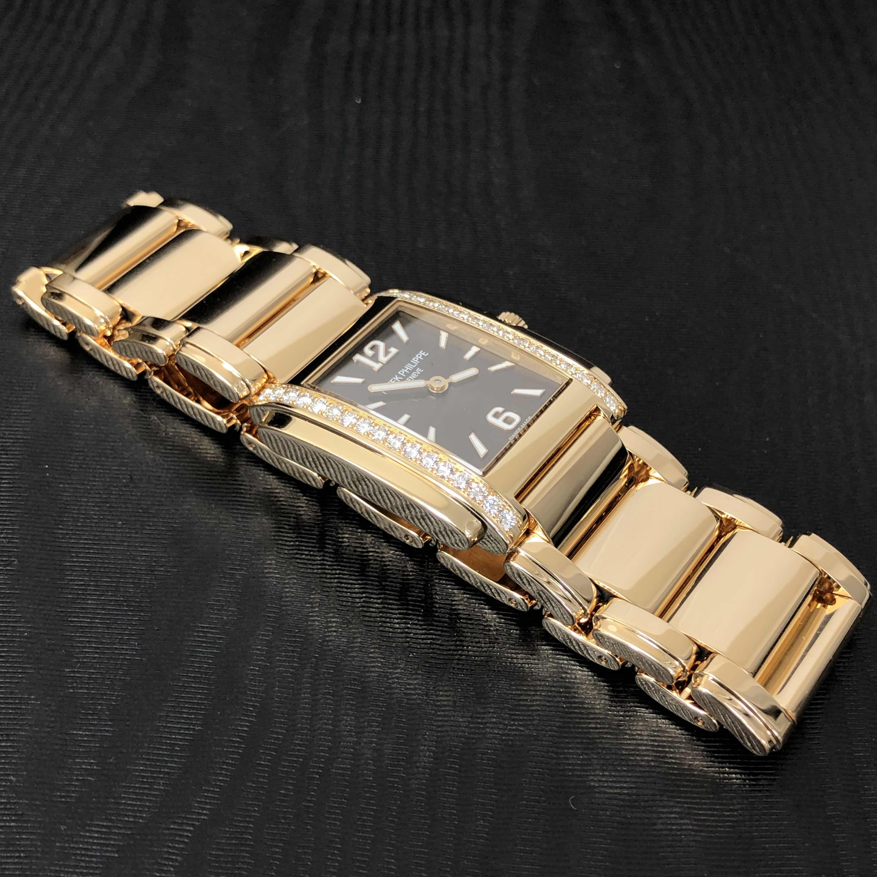 Patek Philippe 4910/1201R-001 TWENTY-4 Quartz 18kt Rose Gold & Diamonds