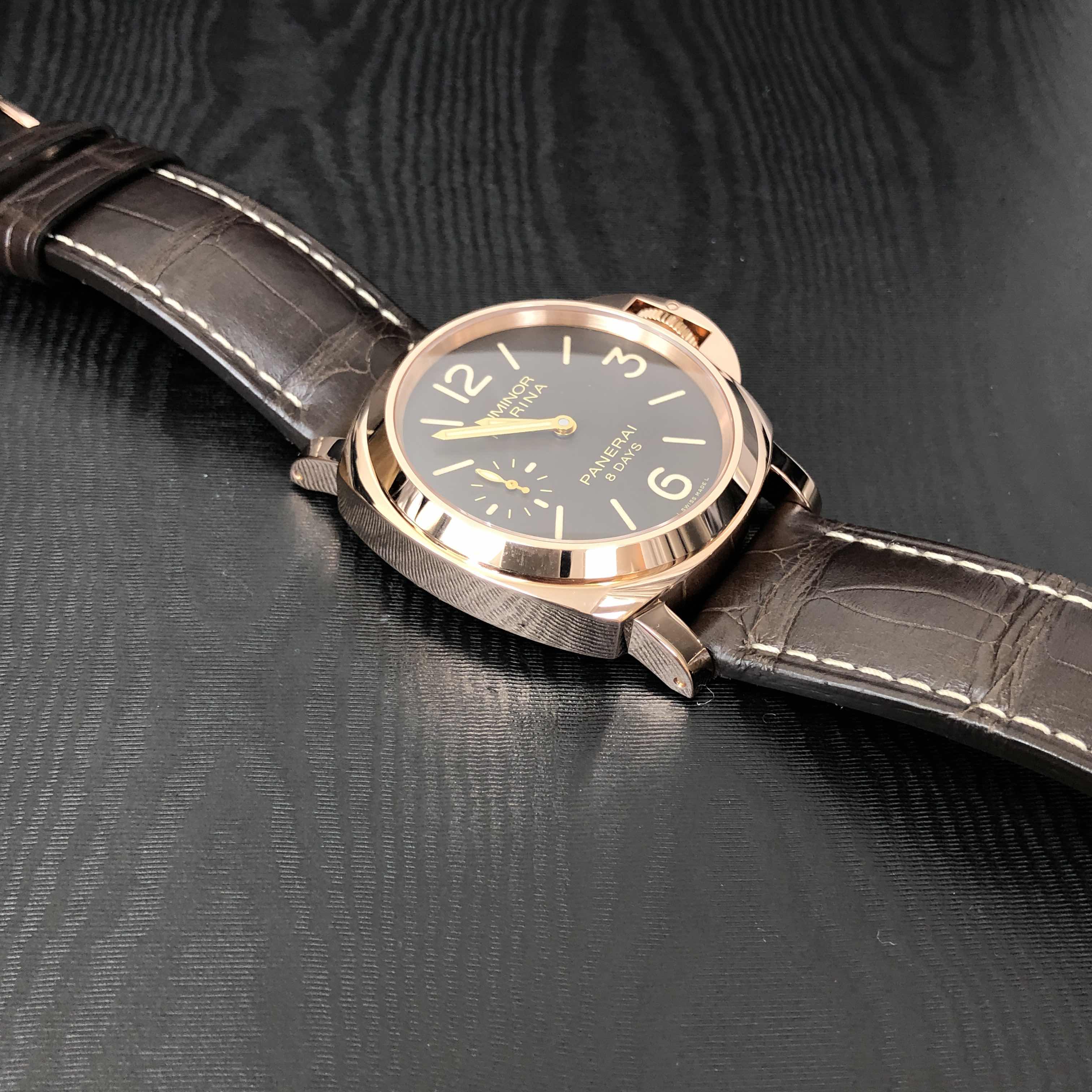 Panerai PAM00511 LUMINOR MARINA Manual Wind 18kt Rose Gold