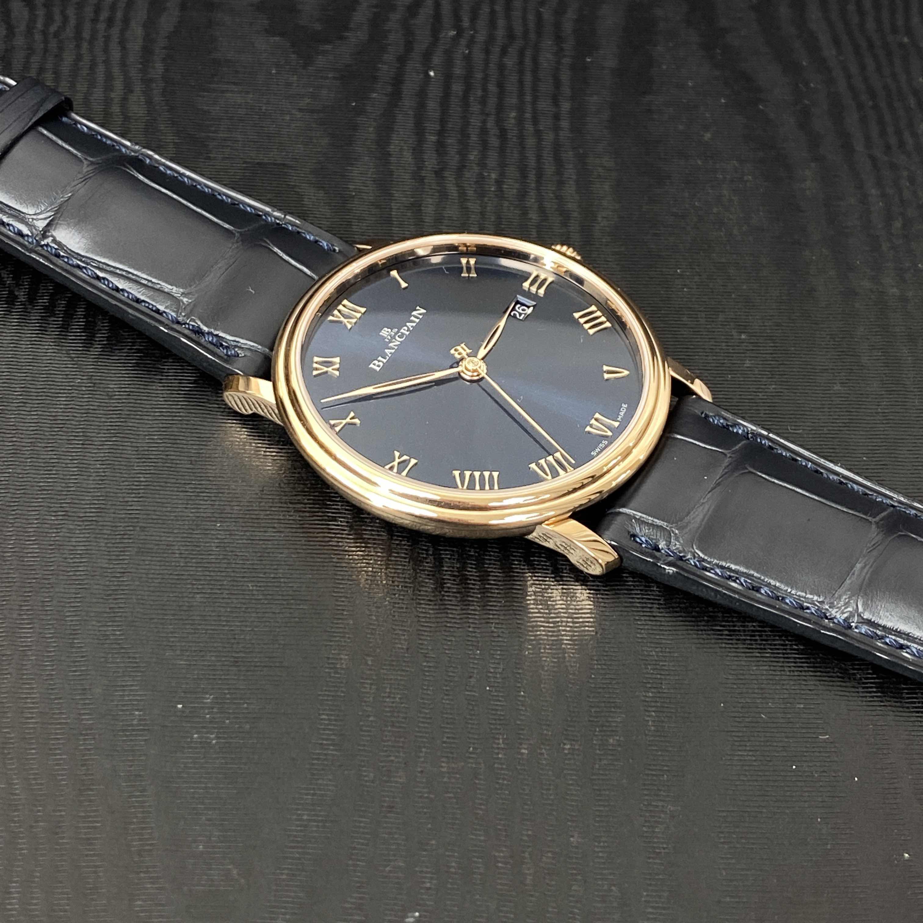 Blancpain 6651-3640-55B CLASSIC Manual Wind 18kt Rose Gold