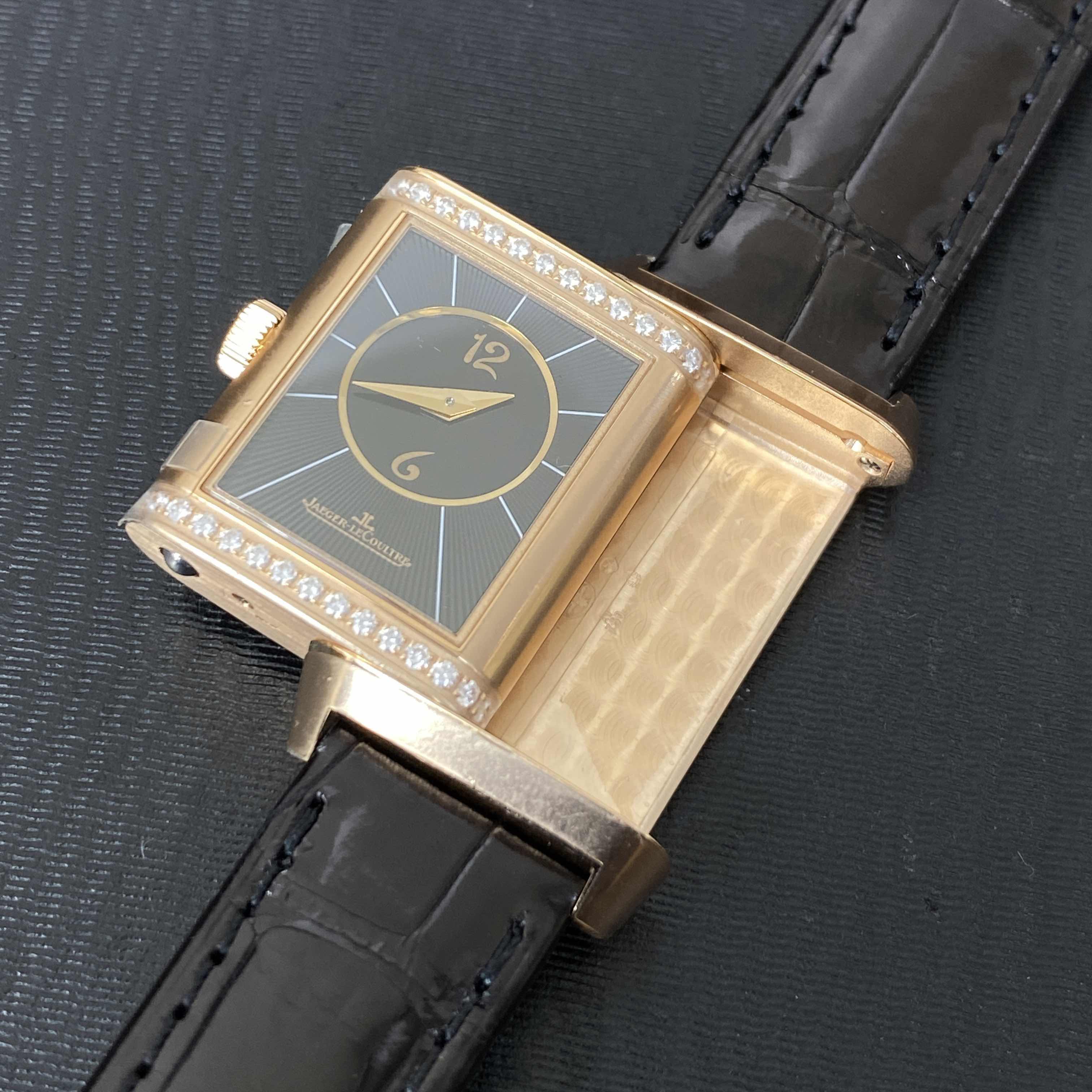 Jaeger-Lecoultre Q2662430 REVERSO Manual Wind 18kt Rose Gold & Diamonds