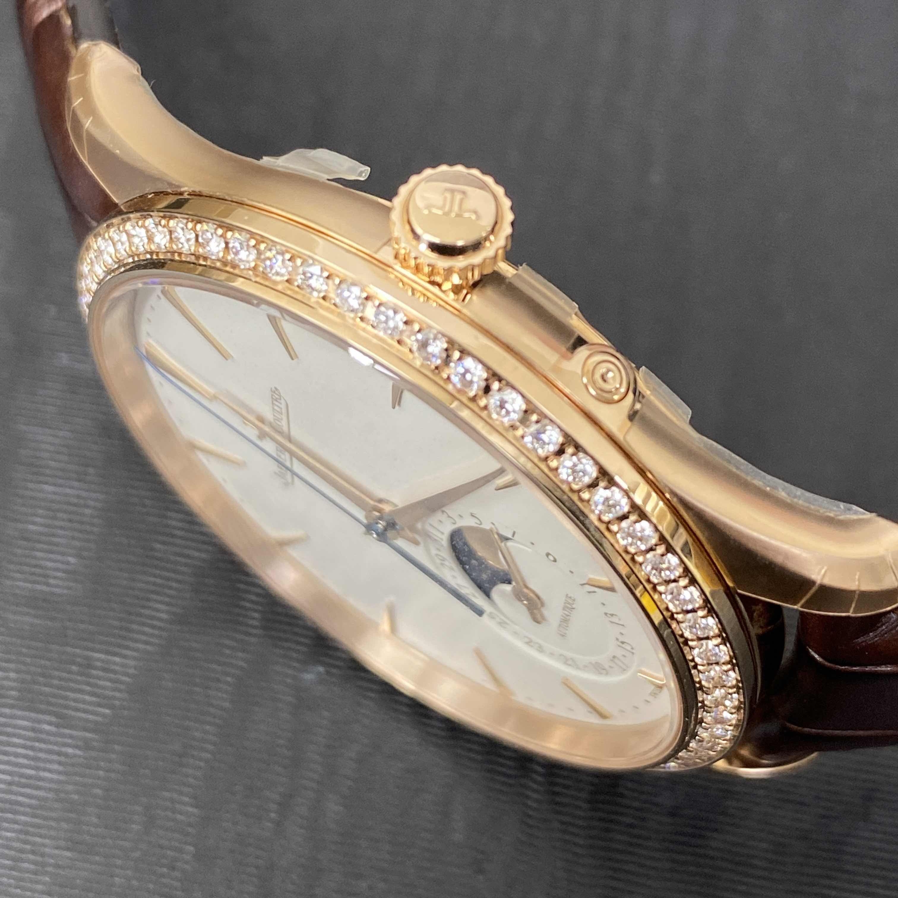 Jaeger-Lecoultre Q1362502 MASTER ULTRA THIN Automatic 18kt Rose Gold & Diamonds