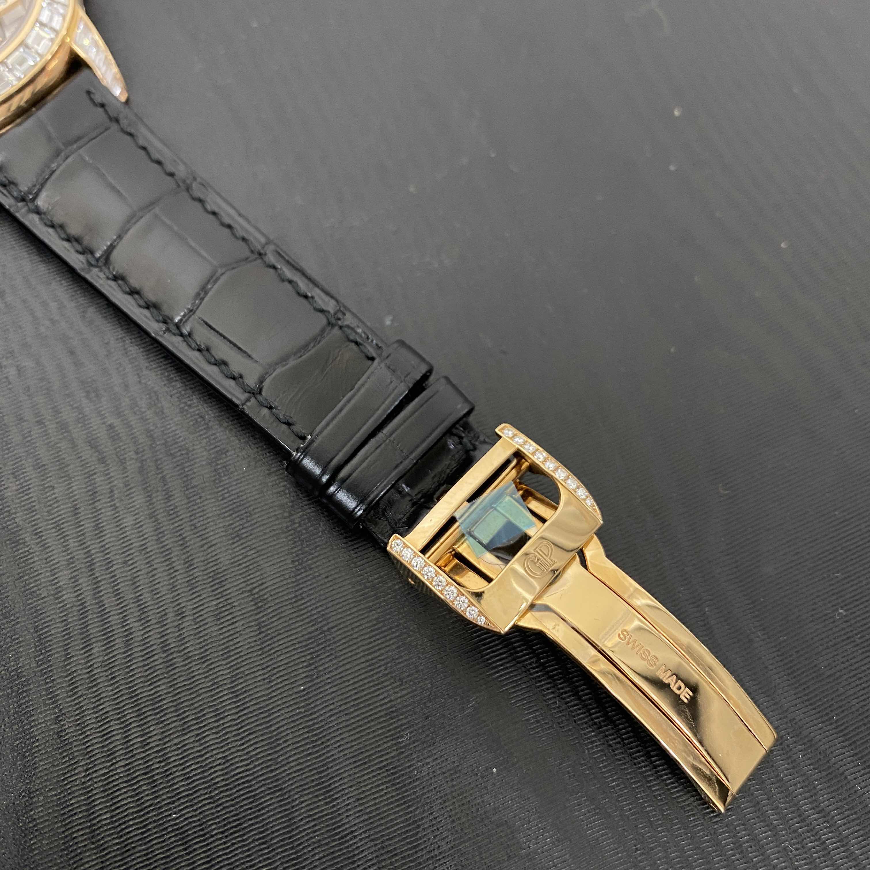 Girard Perregaux 99193B52A002-BA6A TOURBILLON WITH THREE GOLD BRIDGES Automatic 18kt Rose Gold & Diamonds