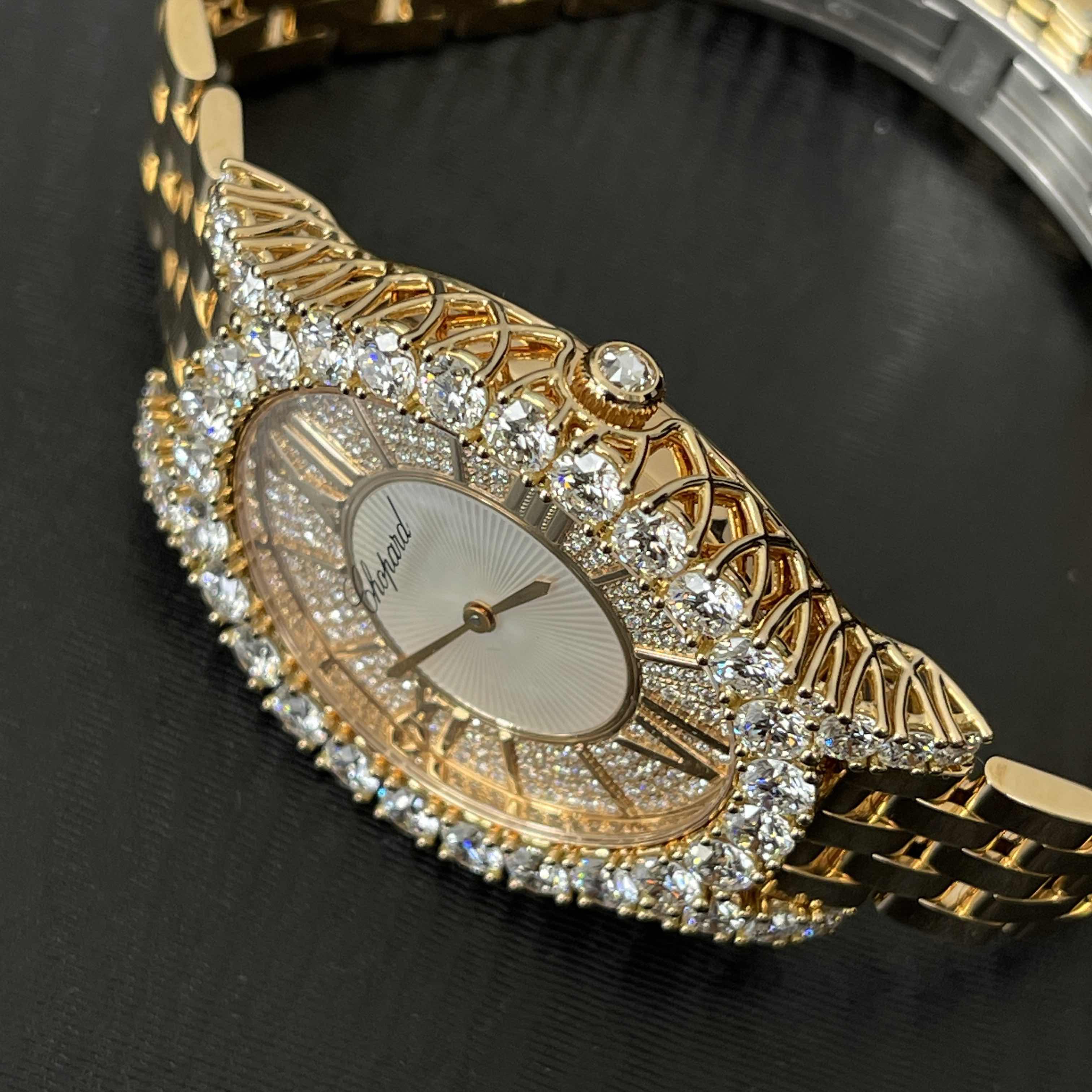 Chopard 109383-5001 L HEURE DU DIAMANT Quartz 18kt Rose Gold & Diamonds