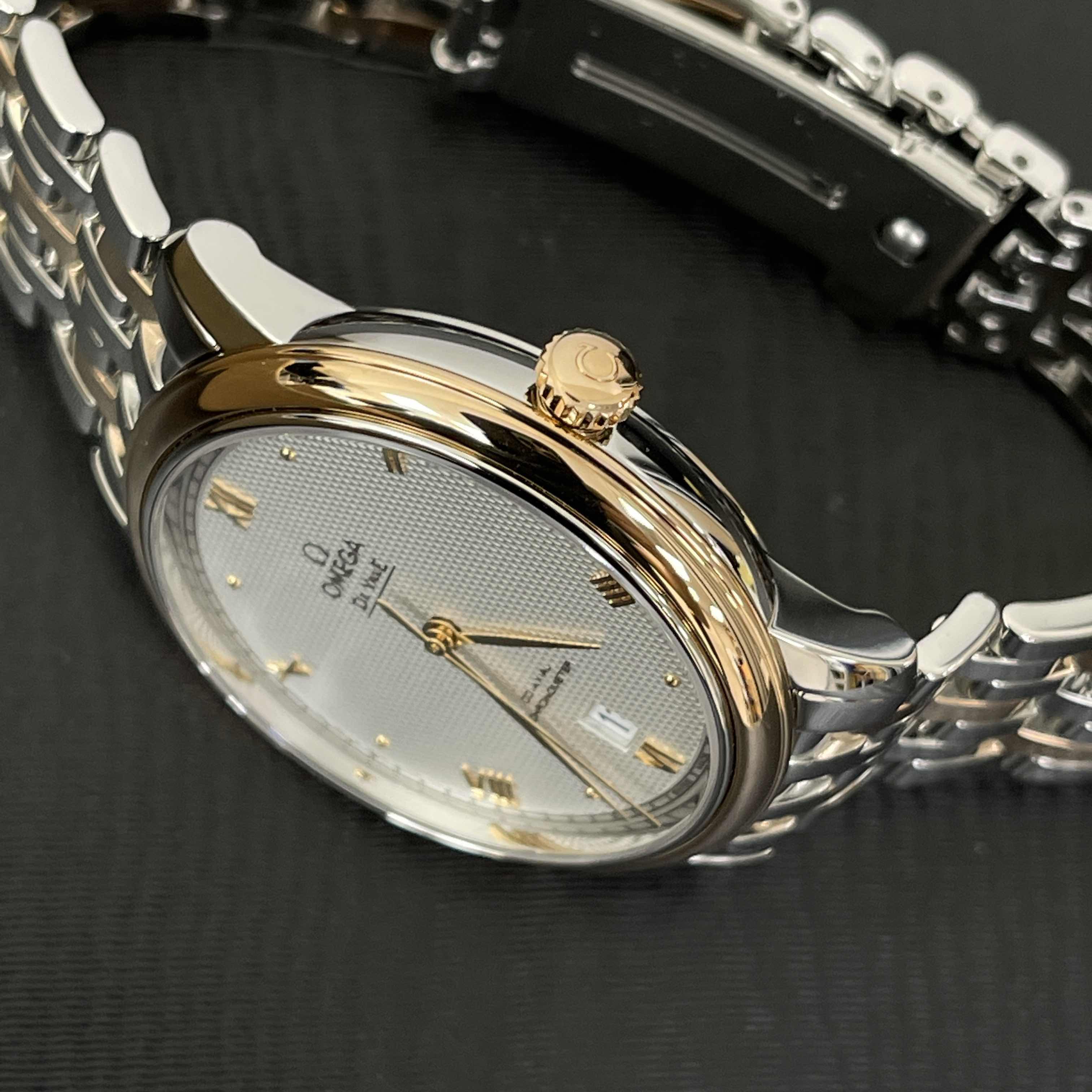 Omega 424.20.40.20.02.004 DE VILLE Automatic 18kt Rose Gold & Steel