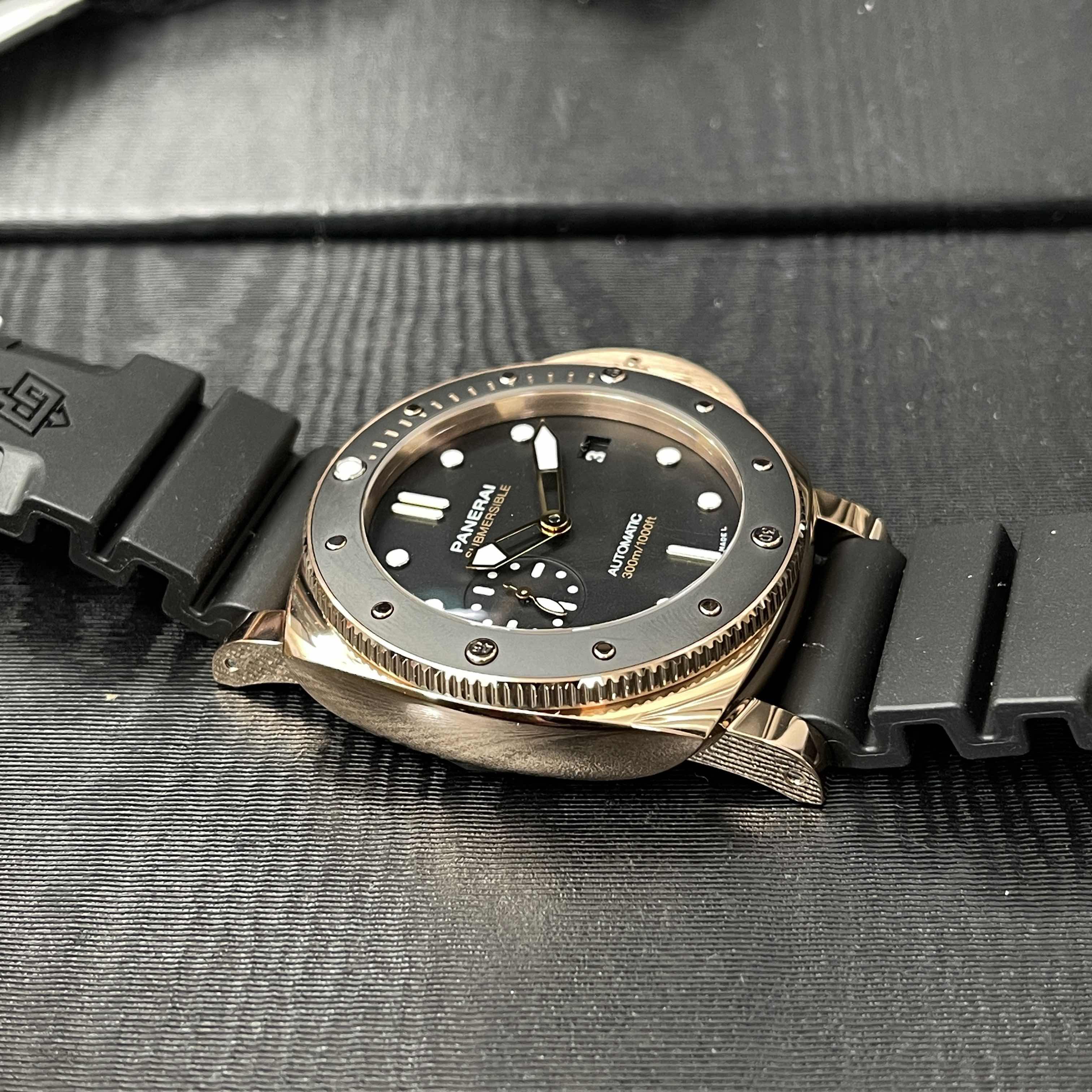 Panerai PAM01164 DIVERS Automatic 18kt Rose Gold & Ceramic