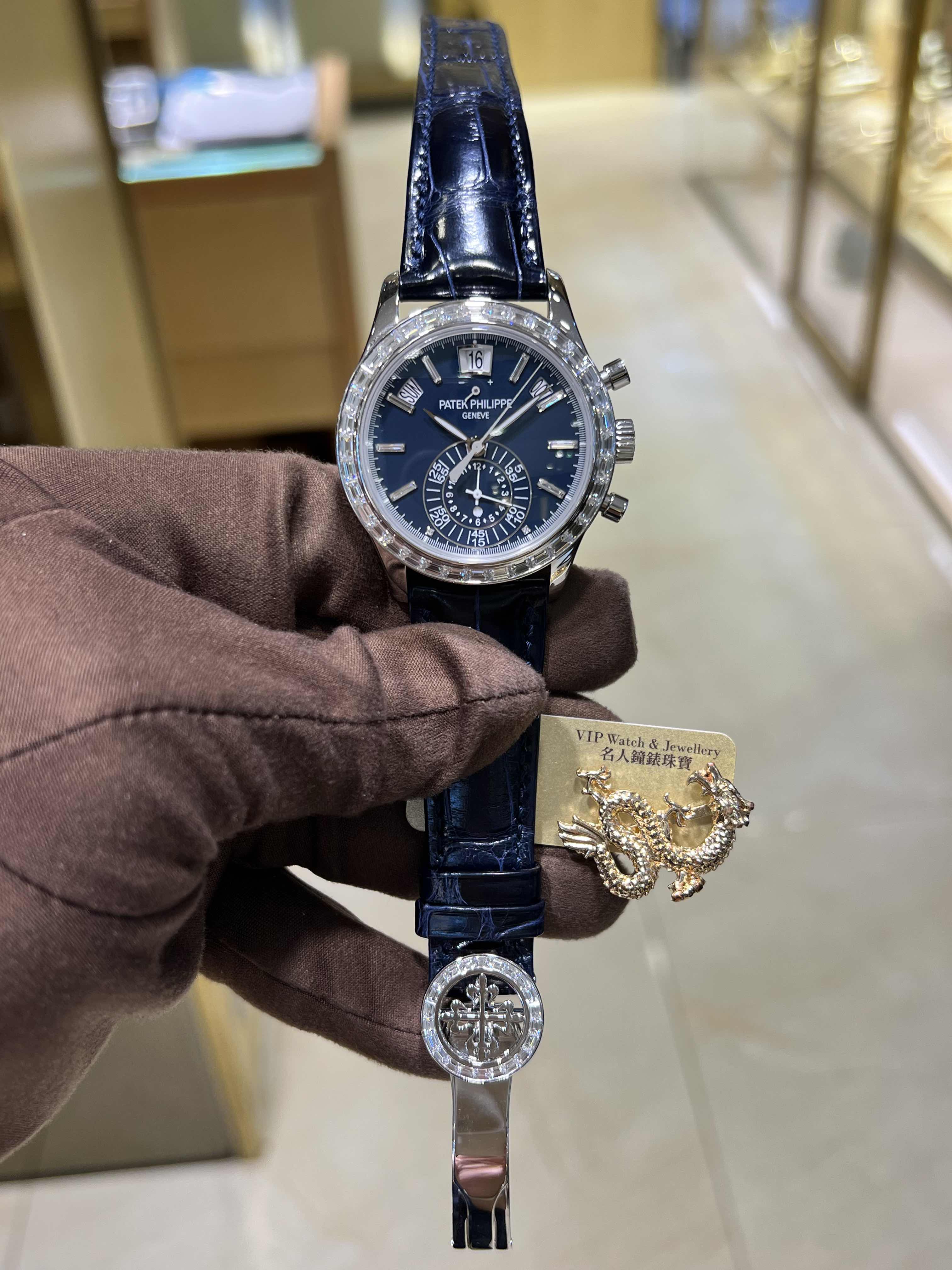 Patek Philippe 5961P-001 COMPLICATIONS Automatic 18kt White Gold & Diamond