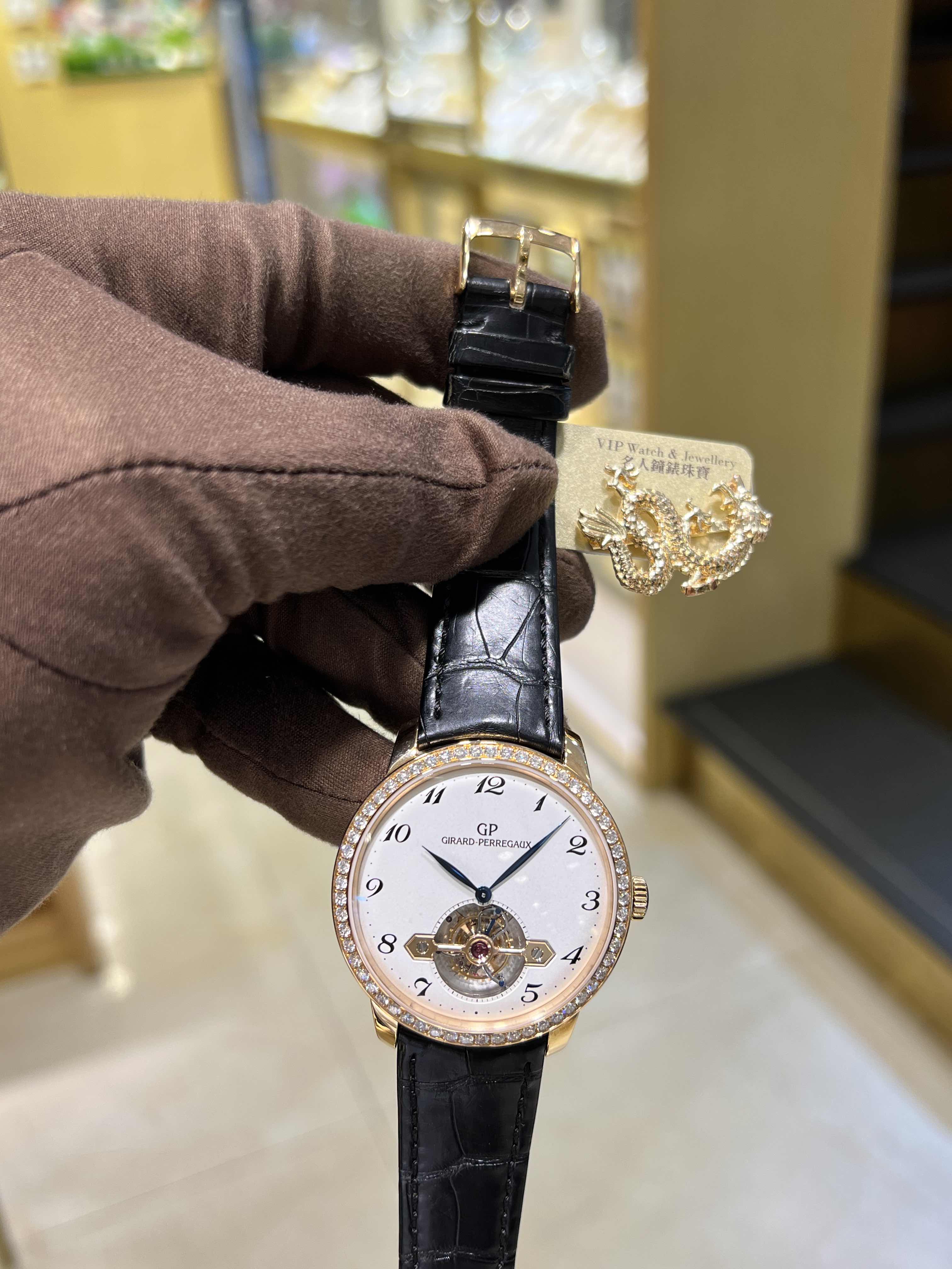 Girard Perregaux 99535D-52A-111-BK6A GIRARD-PERREGAUX 1966 Automatic 18kt Rose Gold & Diamonds